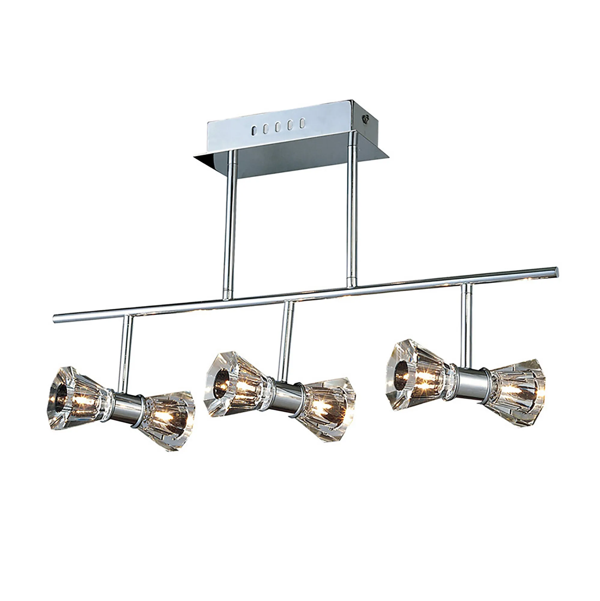 IL50337  Elisa Crystal Semi Flush Bar 6 Light